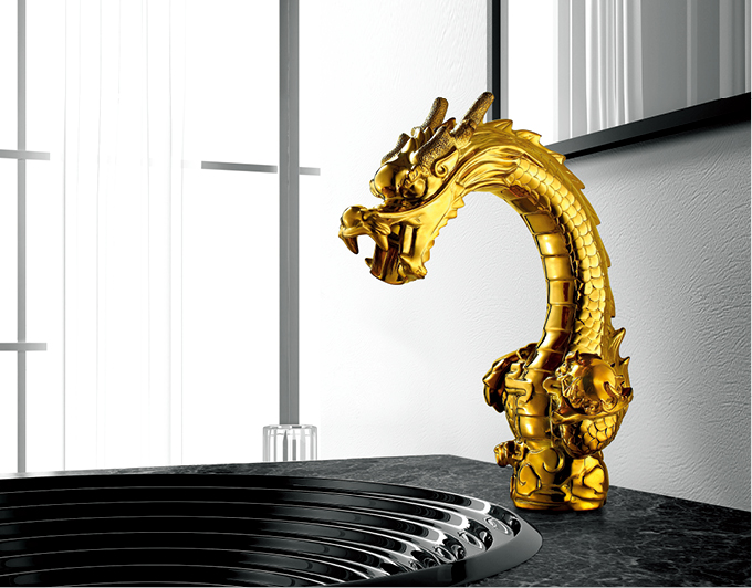 大金龍雙開關旋轉混合龍頭