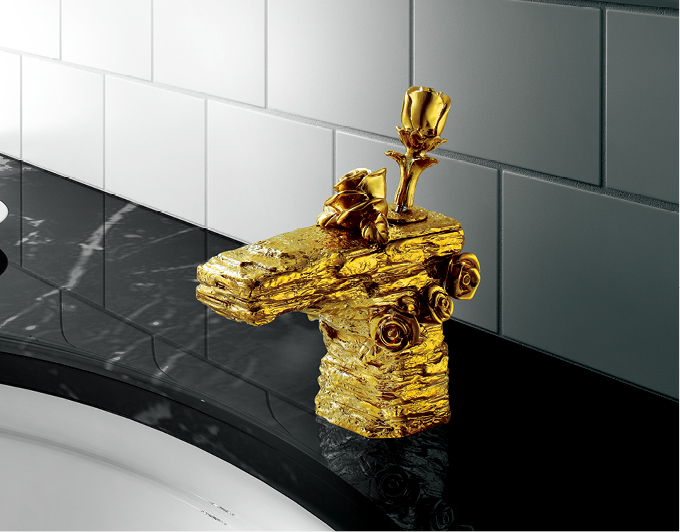 玫瑰搖桿式混合龍頭