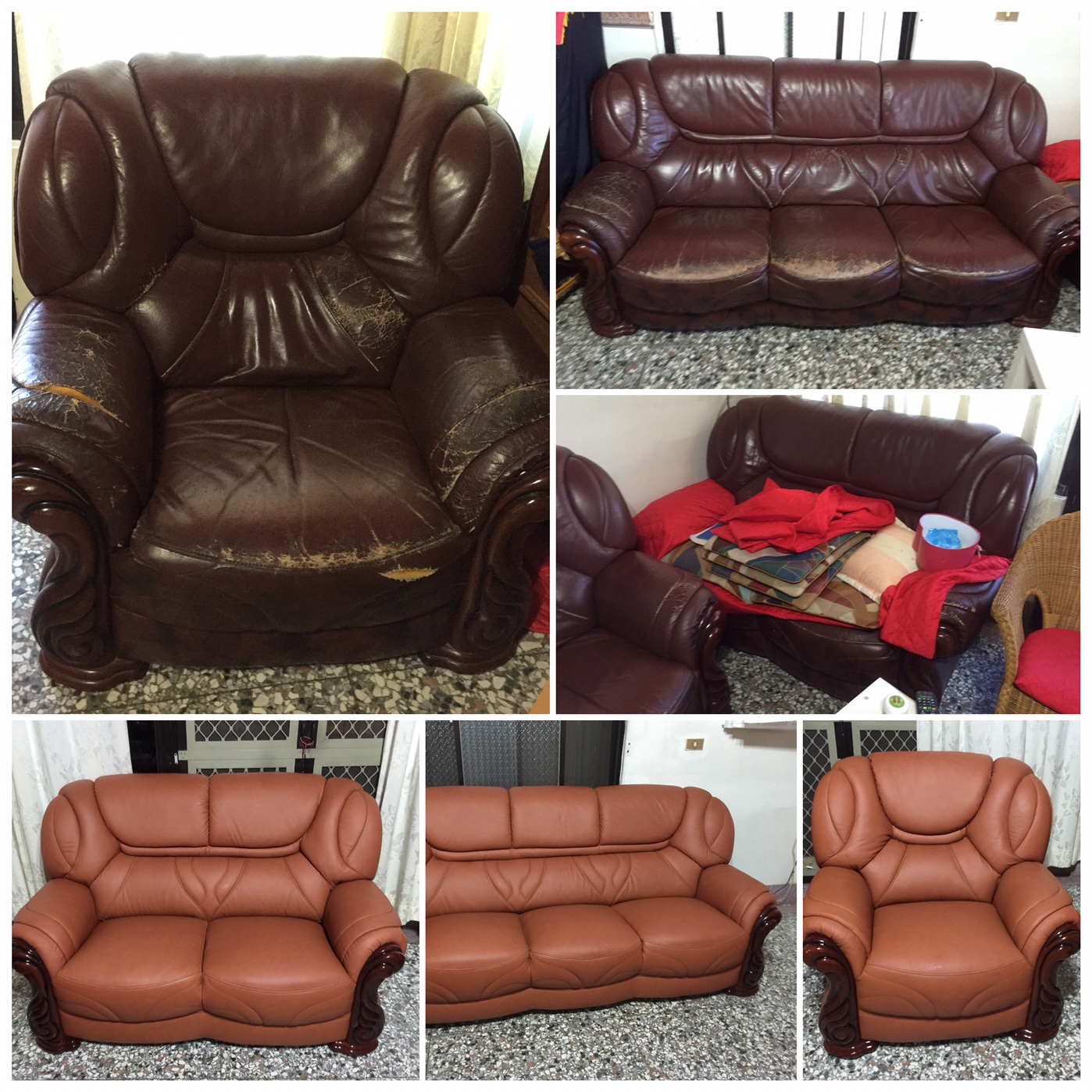 竹南建國路林先生更換牛皮