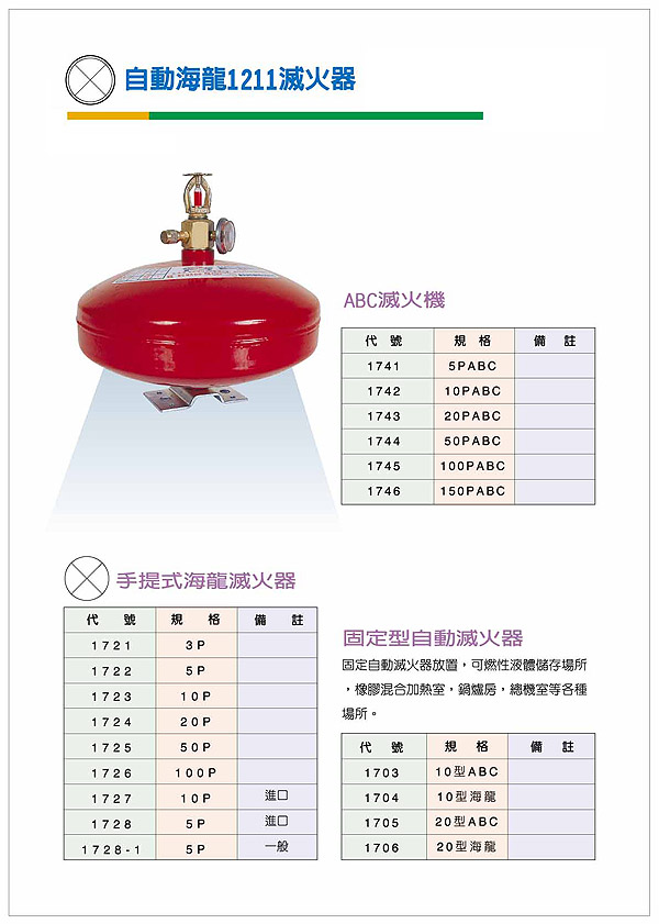 自動海龍滅火器