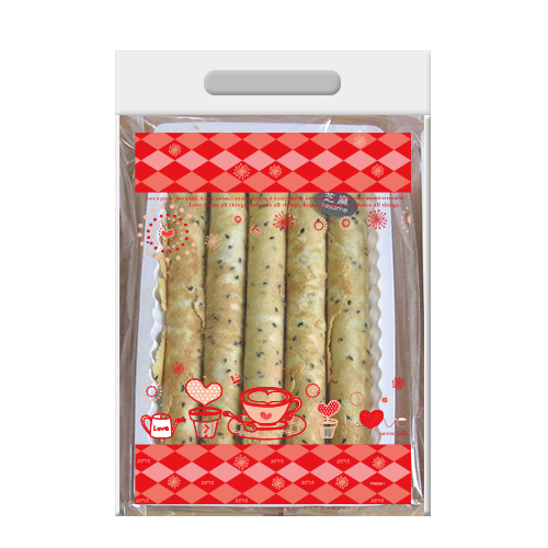 愛加倍蛋捲手提袋紅