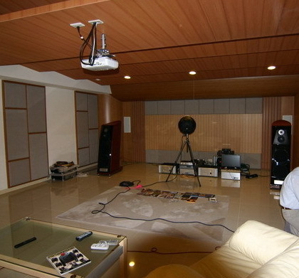 音響視聽室3D模擬圖與完工