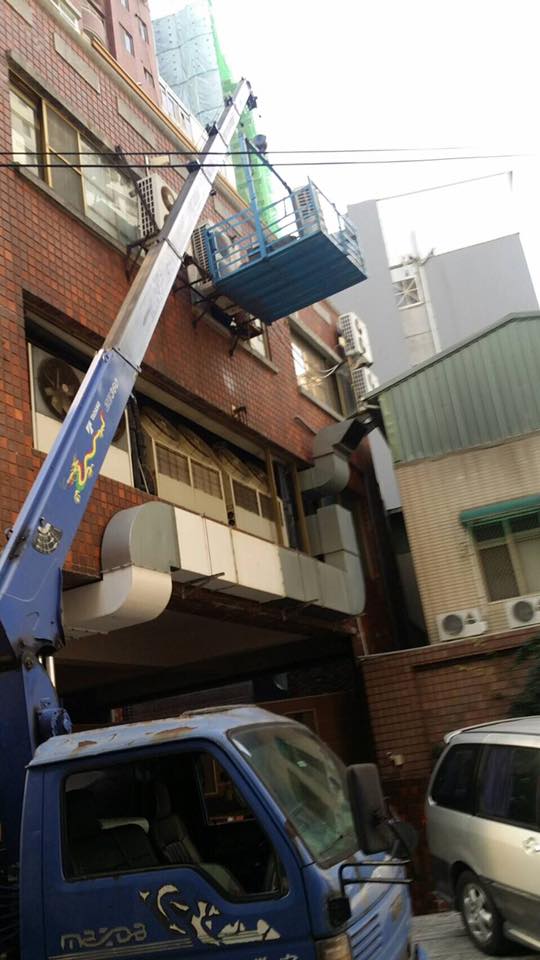 屏東辦公大樓吊車搬家