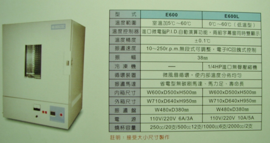 精密迴轉式震盪培養恆溫箱