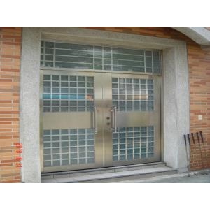 對開不銹鋼格子門