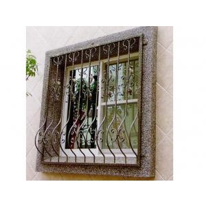 鍛造花紋固定窗