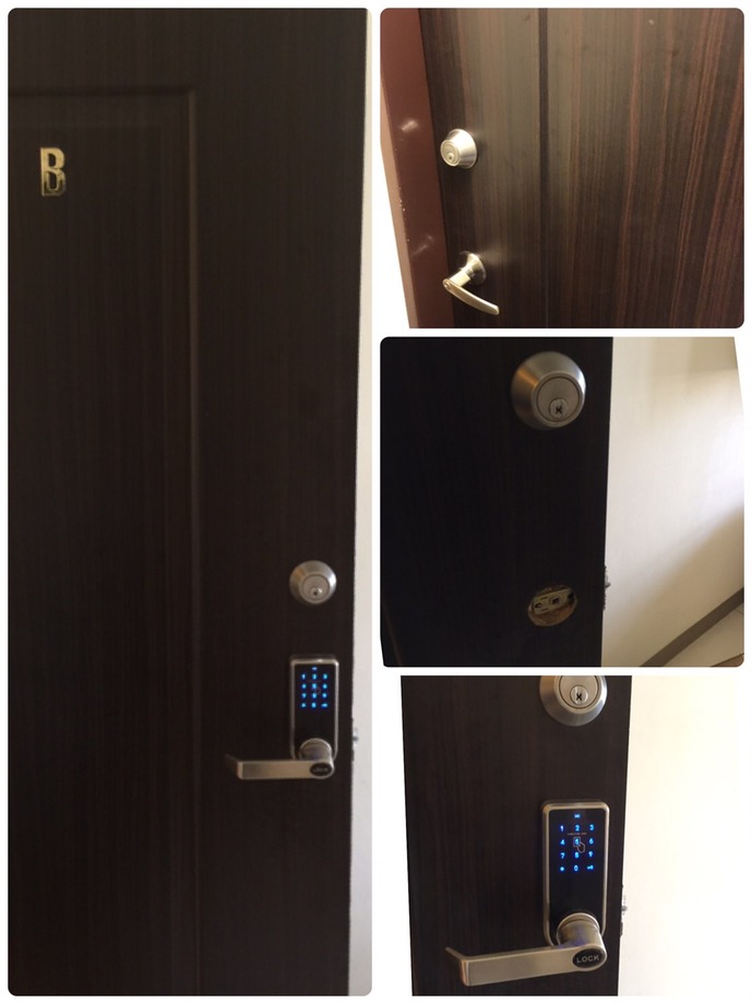 感應式電子門把鎖