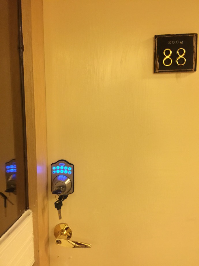 幸福牌簡易型電子鎖（密碼加鑰匙）