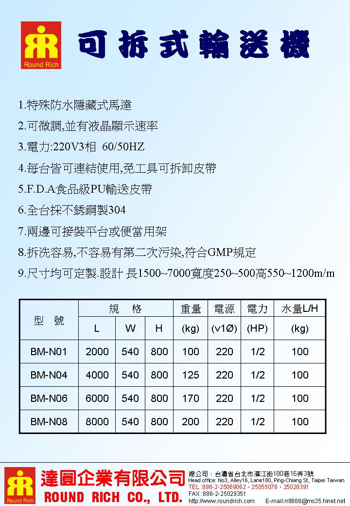 6.2可拆式輸送機BM-N01-2
