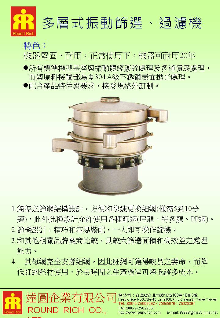 6-1.多層式振動篩分,過濾機