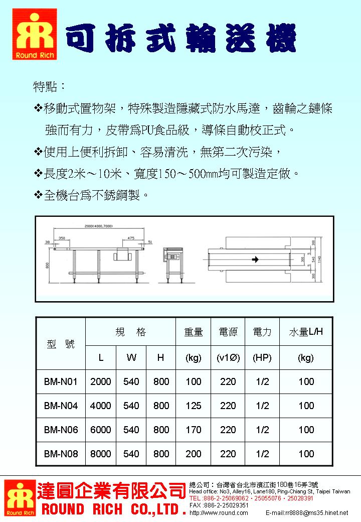 01.2可拆式輸送機