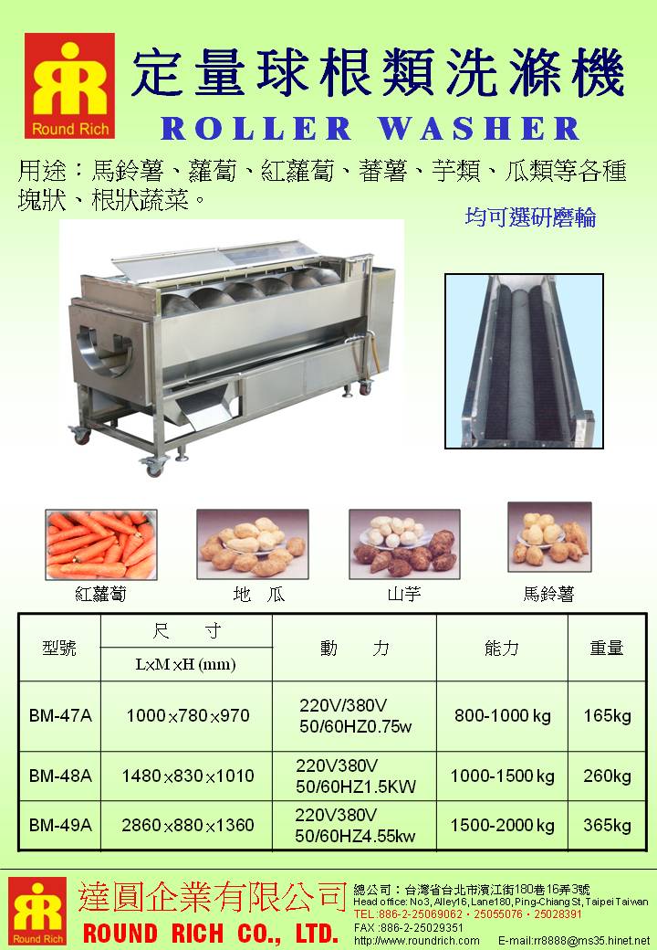 4.定量球根洗滌機1