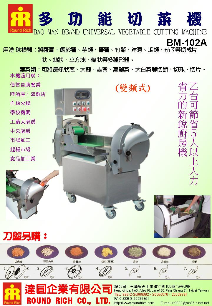 13-1.BM-102A(變頻式)多功能切菜機-1