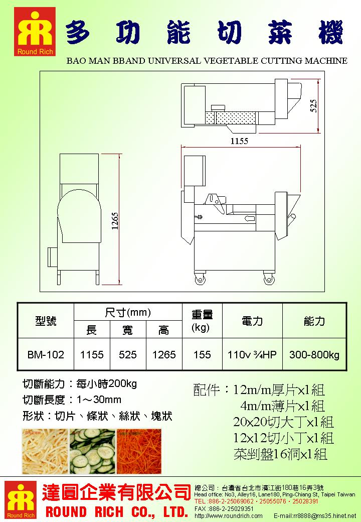 13-2.BM-102A(變頻式)多功能切菜機-2
