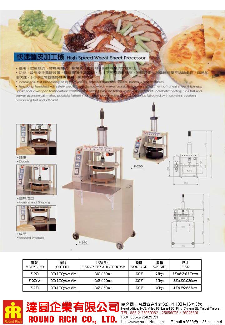 017.快速麵皮加工機