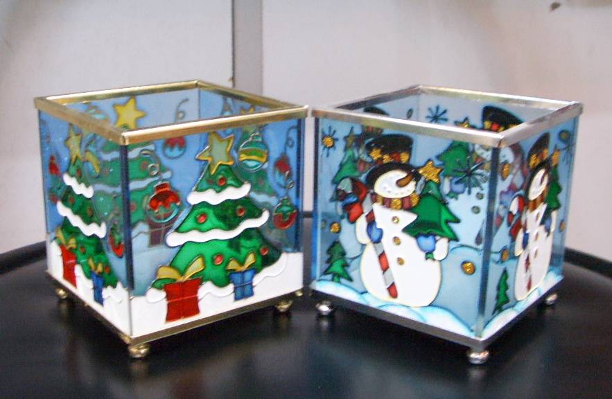 4711542835864彩玻方型聖誕燭台CD