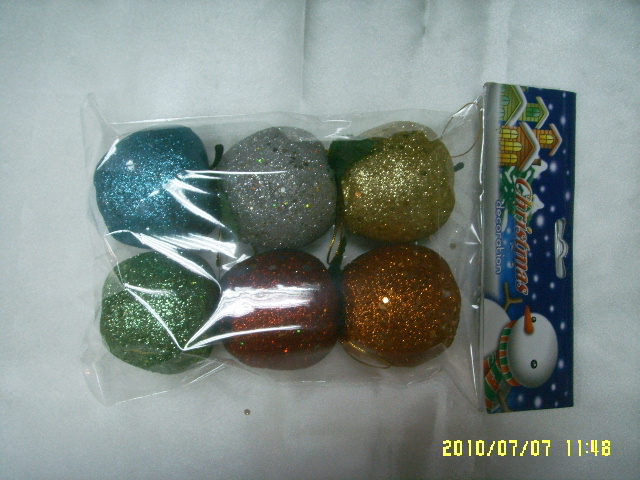 4711542839381-6入彩蔥亮片蘋果吊飾