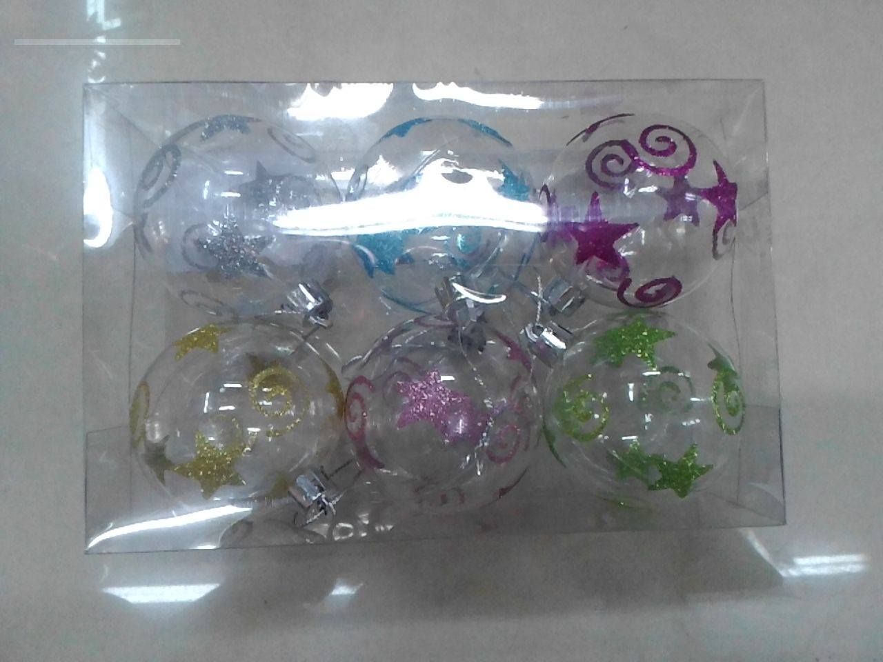 4715872471006-6入透明彩蔥聖誕球