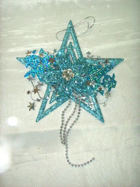 4715872473604-冰藍五角星聖誕吊飾