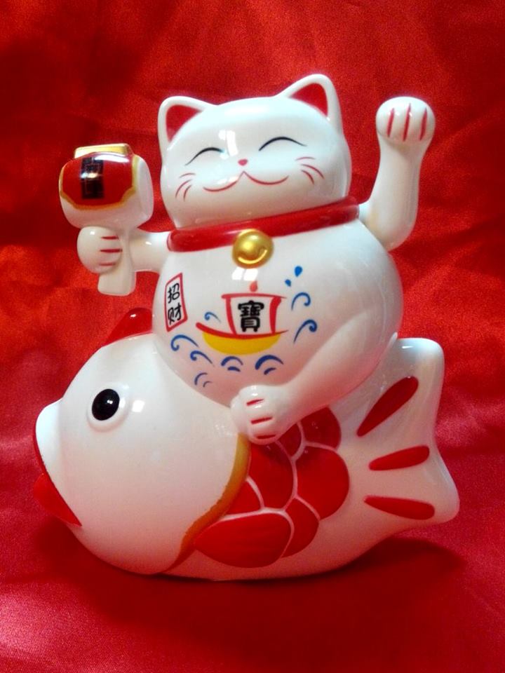 年年有餘電動招財貓-大