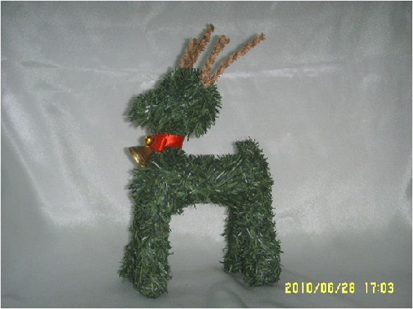 4711542830371金蔥裡霧和擺飾(金紅)