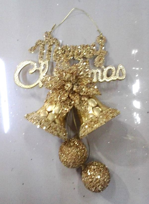 4715872470221聖誕雙鐘造型球吊飾