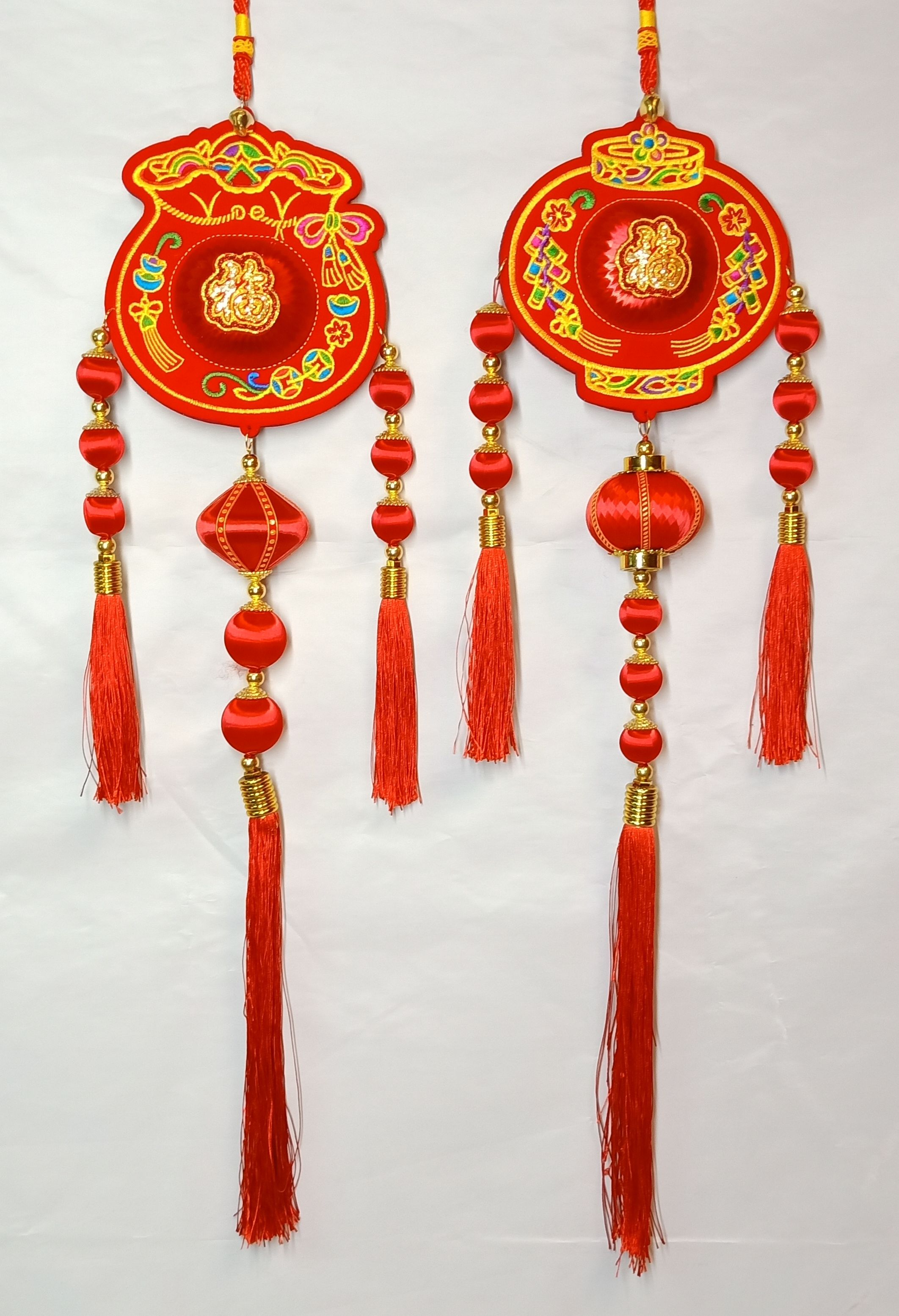 4711075070725刺繡宮燈&錢袋吊飾