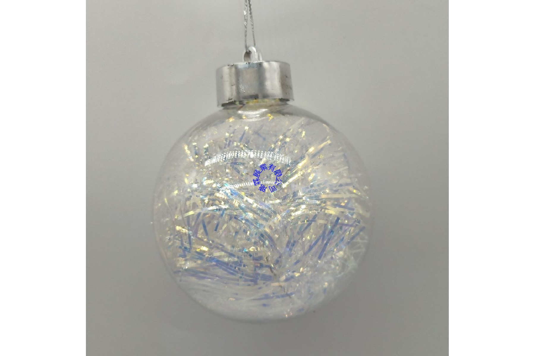 4713510788530-8CM聖誕球吊飾-細絲虹彩雪蔥