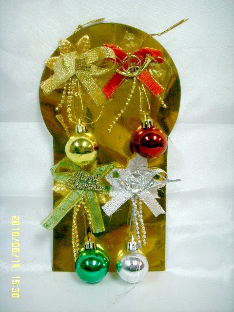 4711542830241-4入電鍍球聖誕吊飾(金紅)