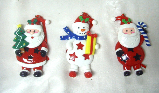 4715872476629-軟陶聖誕雪人吊飾