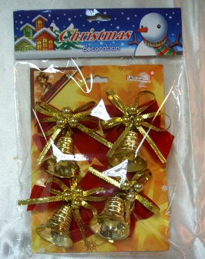 4717622273106-4入聖誕蝴蝶結+鐘吊飾