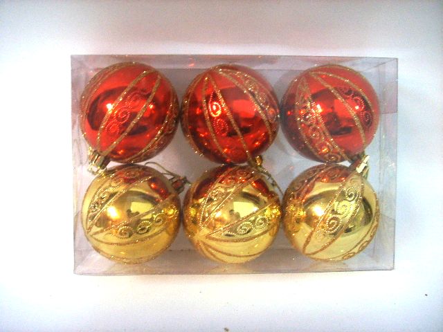 4717622277050-6入6cn金紅聖誕球組合