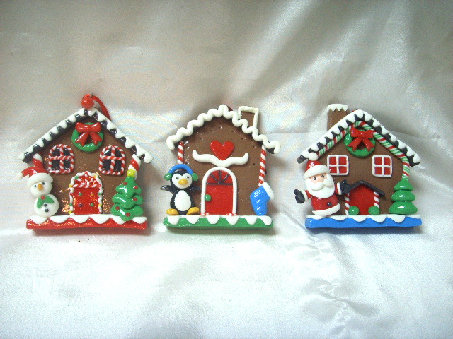 4715872476636-軟陶薑餅屋聖誕吊飾