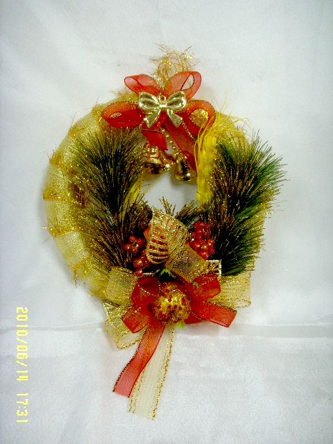 4711542839007金色聖誕樹圈+雙鈴