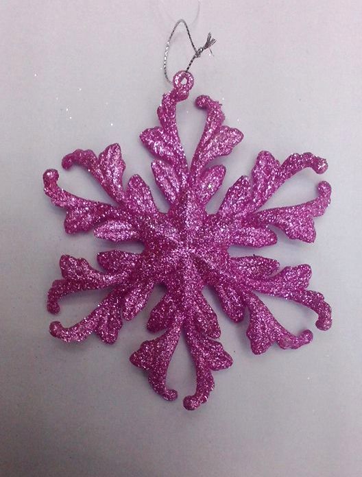 4715872470788聖誕雪花吊飾-金銀粉