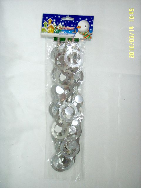 4711542838674-180cm圈圈聖誕鏈條-銀