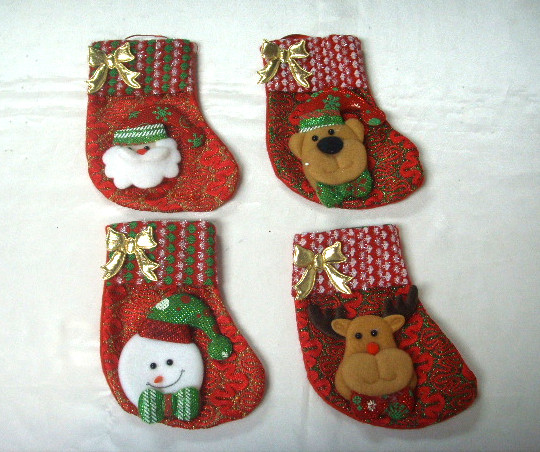 4715872476575-16cm金蝴蝶聖誕襪