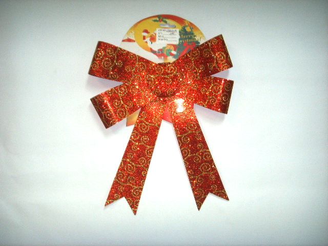 4717622277463-金蔥星蝴蝶結吊飾-紅