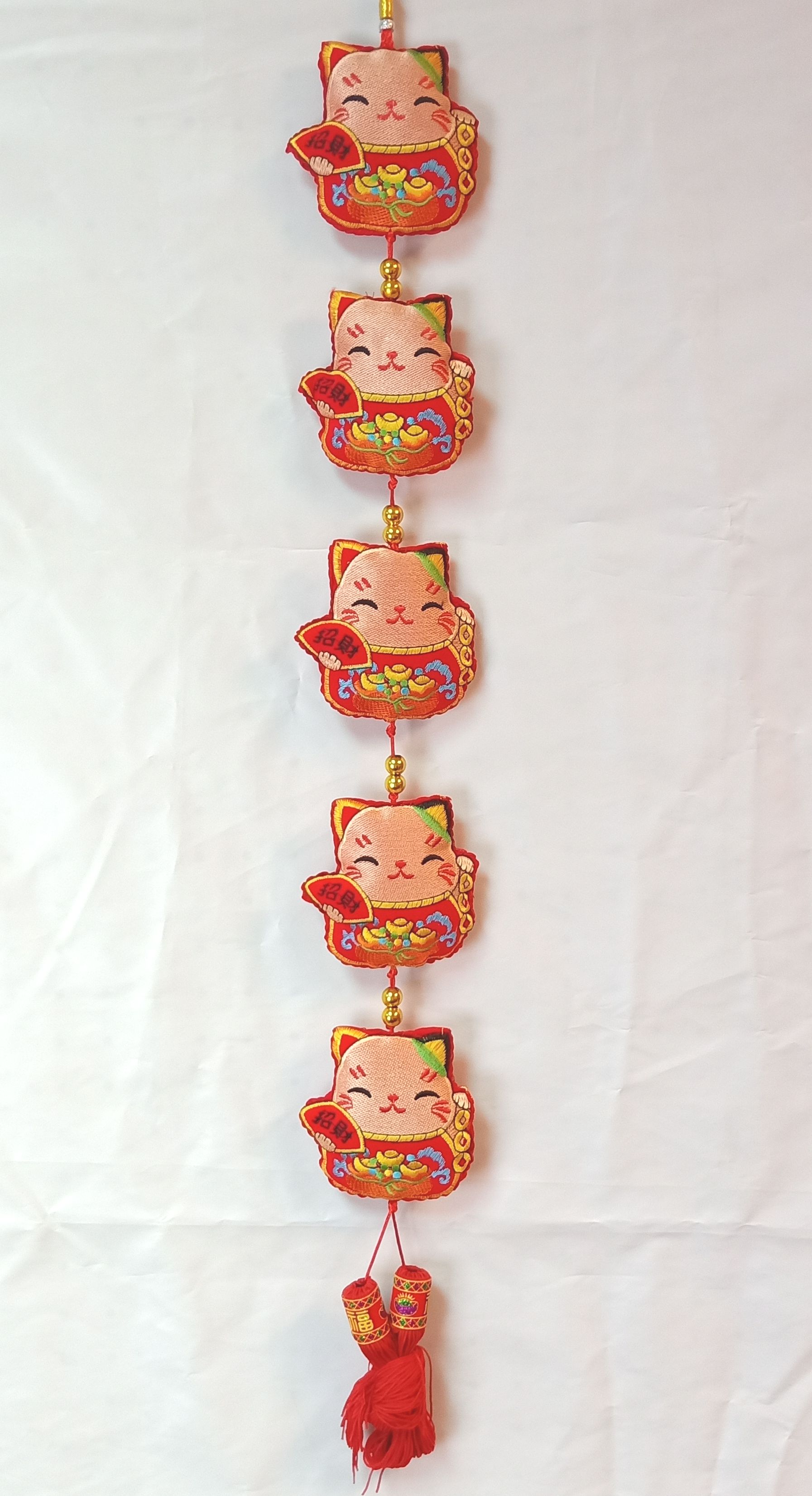 4711075070596-5入彩繡招財貓吊飾2-2