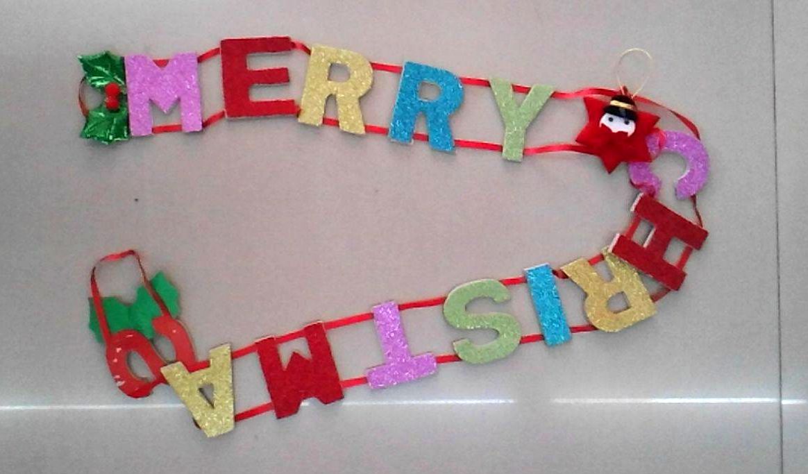 4715872470276多彩聖誕字串吊飾