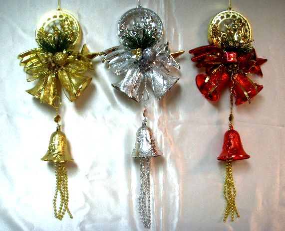 4717622272840聖誕天使三鐘吊飾-金銀紅