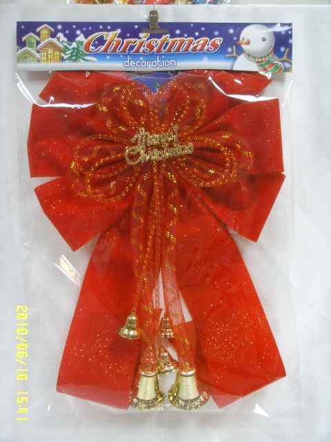 4711542830395超大紅絨布蝴蝶結吊飾