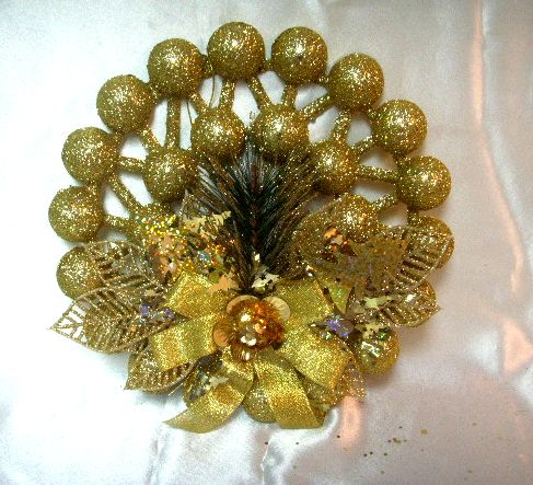 4717622272871金蔥聖誕樹圈吊飾