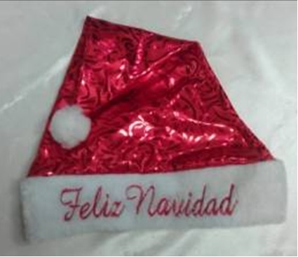 4717622277241錫箔紋聖誕帽