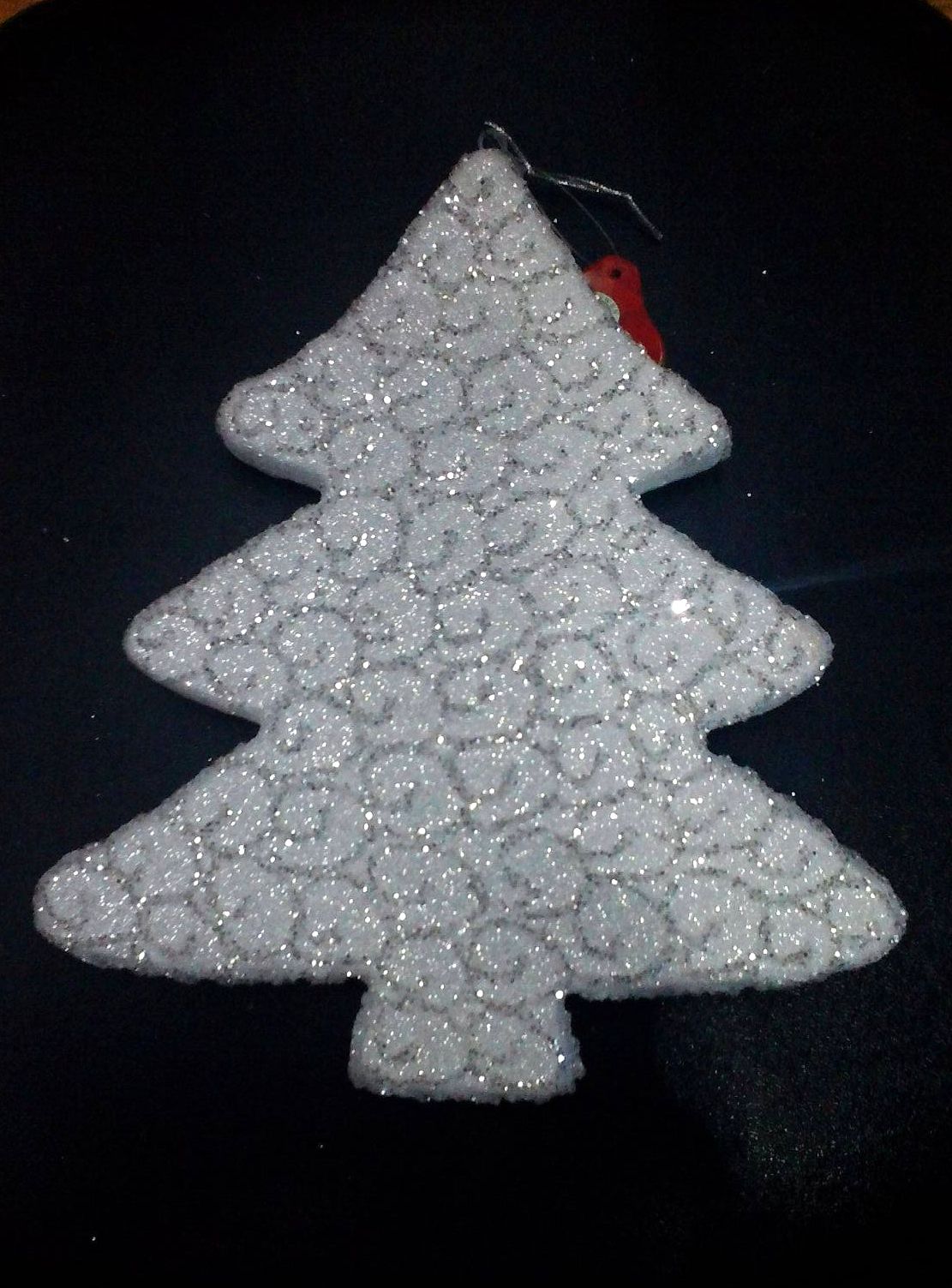 4715872470528白亮片聖誕樹吊飾