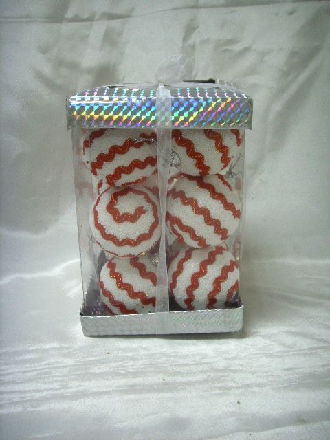 4715872474090-12入6工分紅白條紋聖誕球