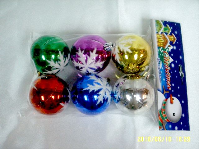 4711542830685-6入50mm雪花圖騰聖誕球