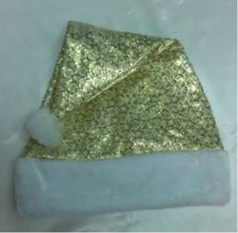 4717622277258金色織紋聖誕帽