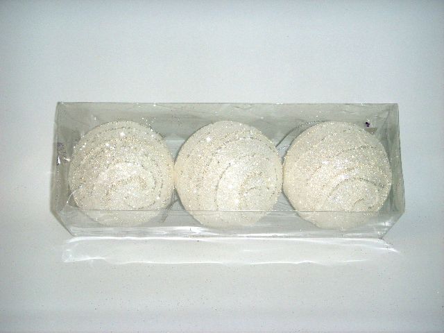 4717622277067-3入8cm白底銀絲聖誕球