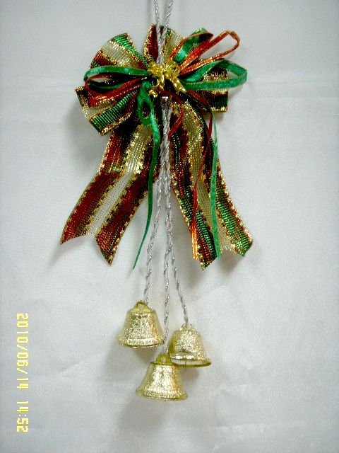47115427838056聖誕蝴蝶結+3鈴鐘吊飾